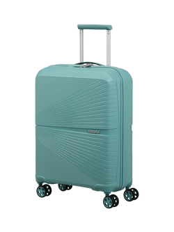 American Tourister Airconic 4-Wheel Spinner 55cm Cabin Case, 33.5L, Dusty Turquoise