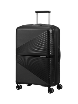 American Tourister Airconic 4-Wheel Spinner 67cm Medium Suitcase, 67L, Onyx Black
