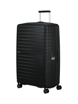 American Tourister Fastforward 78cm Expandable 4-Wheel Suitcase, 108/118L, Flash Black