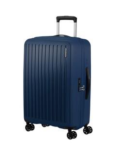 American Tourister Rejoy 4-Wheel Spinner 68cm Medium Suitcase, Navy Blue