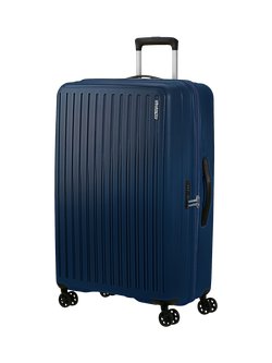 American Tourister Rejoy 4-Wheel Spinner 77cm Large Suitcase, Navy Blue