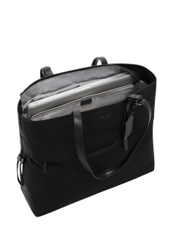 TUMI Cam Large Tote Bag, Black/Gunmetal - view 2, Black/Gunmetal