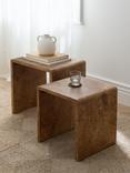 John Lewis Burl Nest of 2 Tables