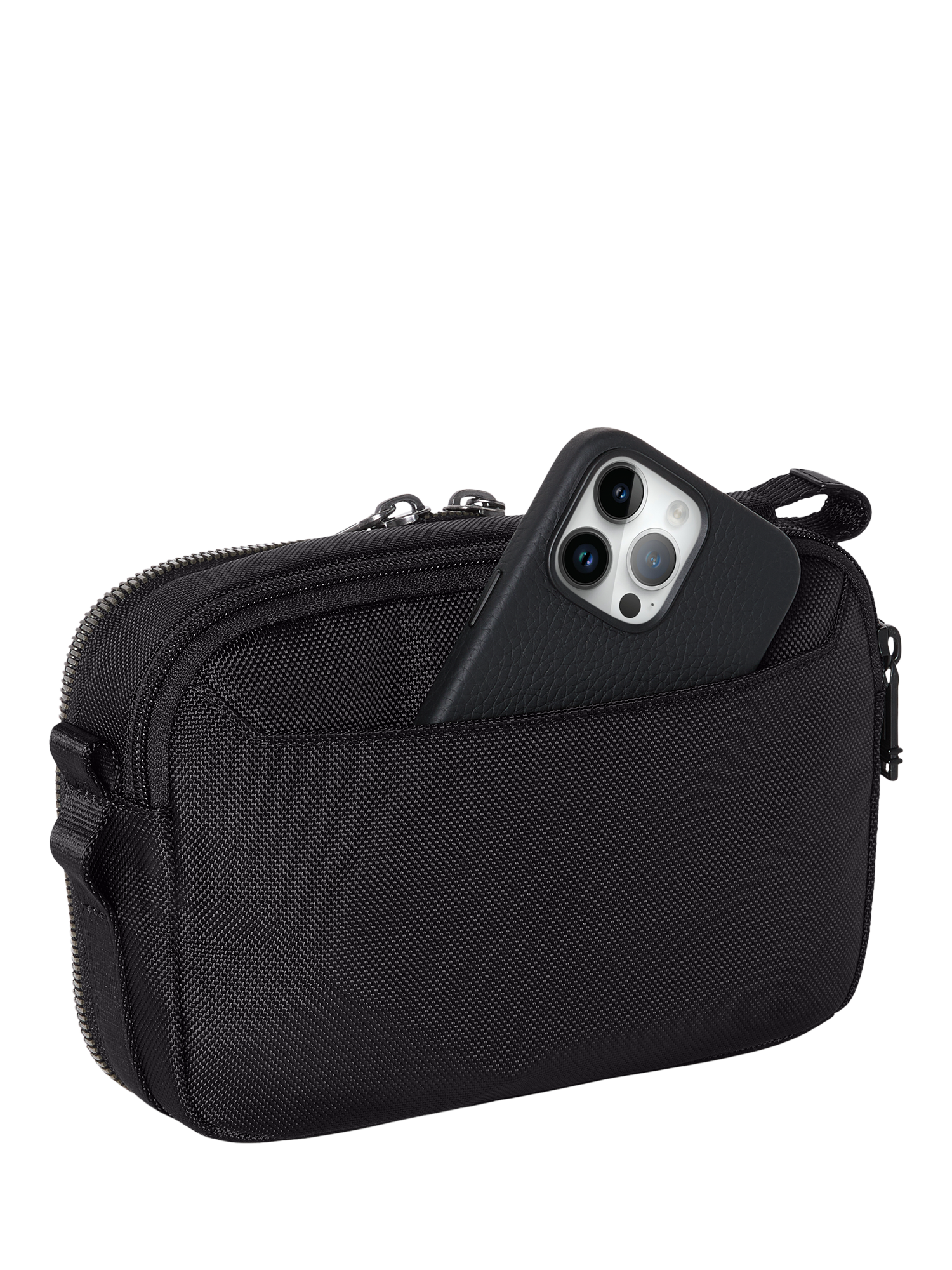 Product image 3 of 4, which shows TUMI Clutch Crossbody Bag, 7.3L, Black