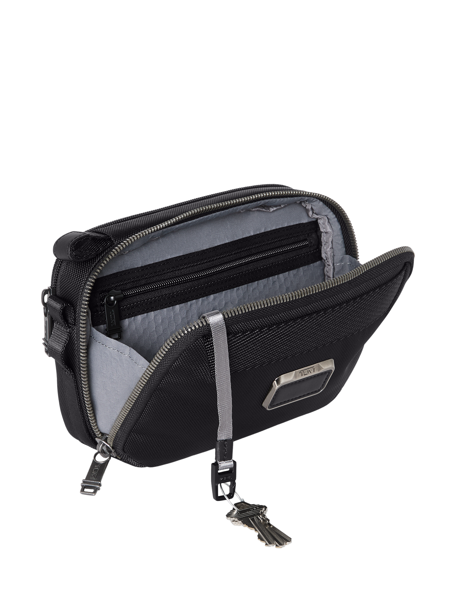 Product image 4 of 4, which shows TUMI Clutch Crossbody Bag, 7.3L, Black