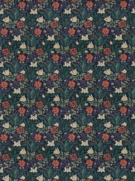 Morris & Co. Compton Furnishing Fabric, Indigo/Green