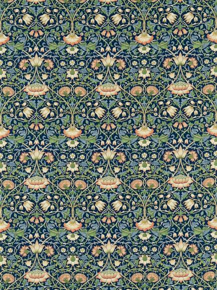 Morris & Co. Lodden Furnishing Fabric, Indigo/Mineral