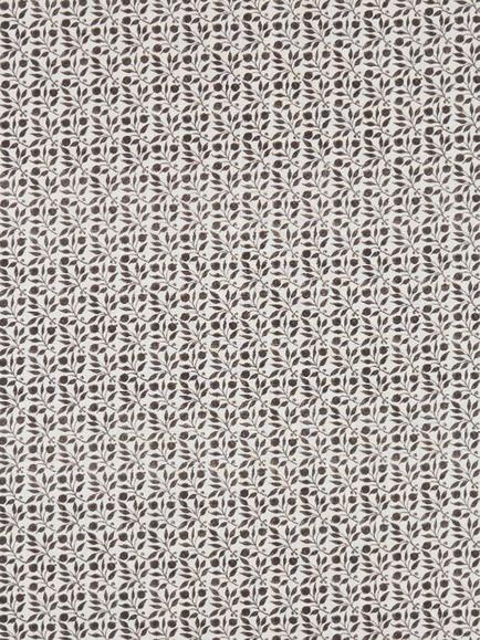 Morris & Co. Rosehip Furnishing Fabric, Black/Ecru