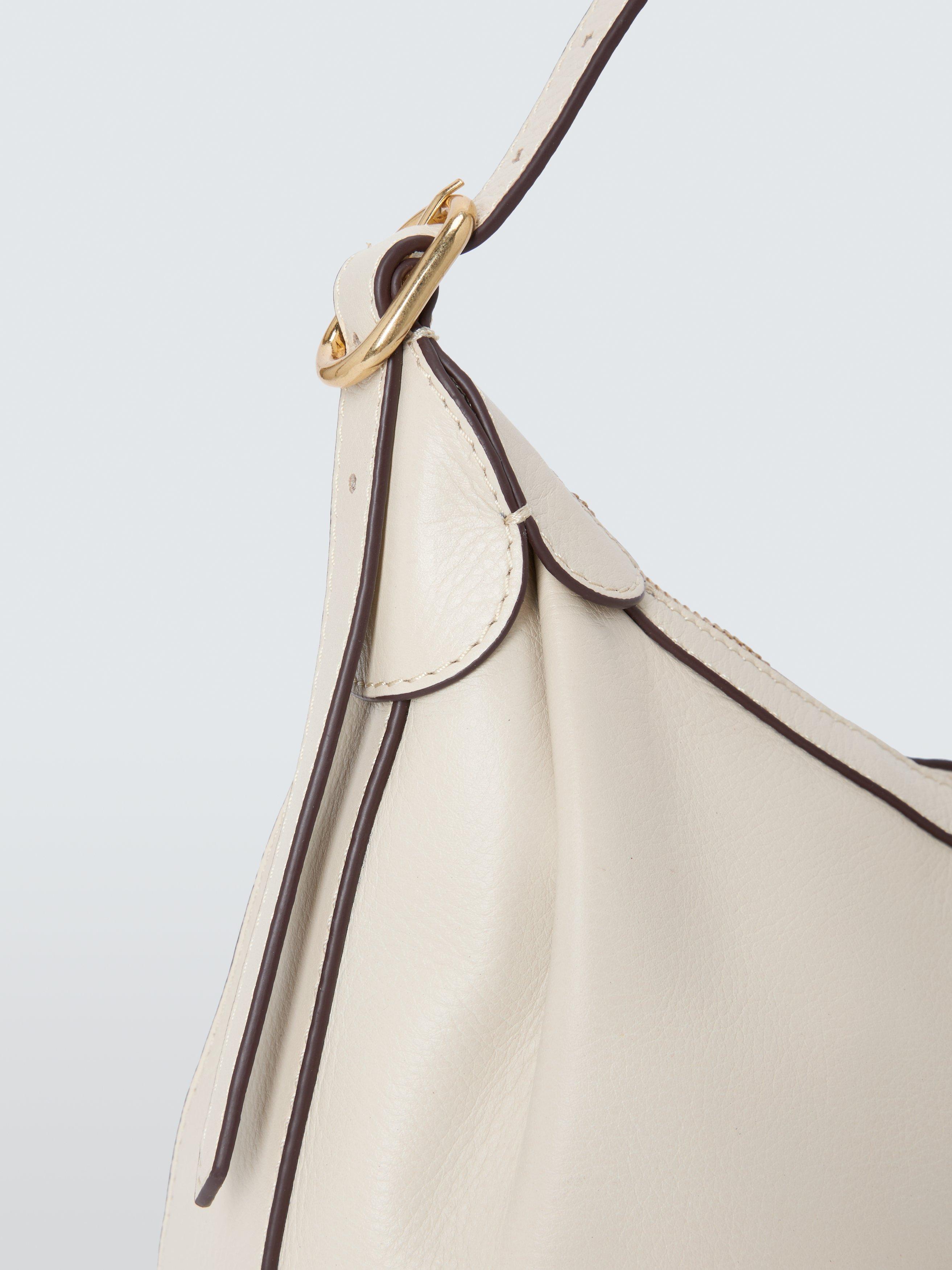 Product image 5 of 6, which shows John Lewis Leather Relaxed Hobo Shoulder Bag, Jet Stream