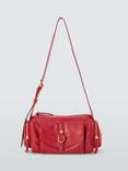 John Lewis Utility Zip Top Leather Shoulder Bag