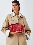 John Lewis Utility Zip Top Leather Shoulder Bag