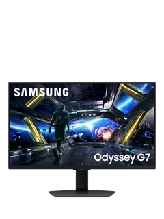 Samsung Odyssey G7 LS27DG702EUXXU 4K UHD Gaming Monitor, 27”, Black