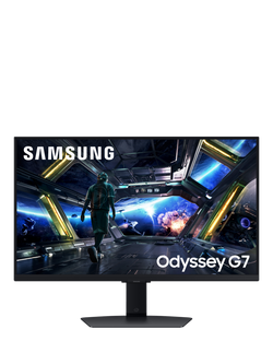 Samsung Odyssey G7 LS27DG702EUXXU 4K UHD Gaming Monitor, 27”, Black, Black