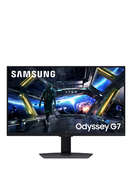 Samsung Odyssey G7 LS27DG702EUXXU 4K UHD Gaming Monitor, 27”, Black, Black