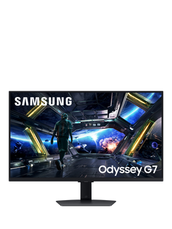 Samsung Odyssey G7 LS32DG702EUXXU 4K UHD Gaming Monitor, 32”, Black, Black