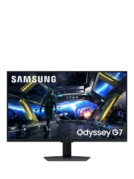 Samsung Odyssey G7 LS32DG702EUXXU 4K UHD Gaming Monitor, 32”, Black, Black