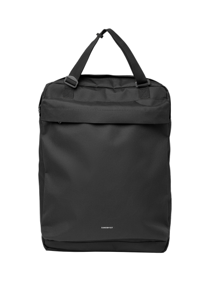 Sandqvist Go 2 Way Backpack, 17L, Black, Black