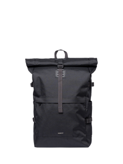 Sandqvist Icon 16" Laptop Rolltop Backpack, 26L, Black, Black