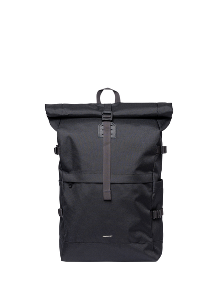 Sandqvist Icon 16" Laptop Rolltop Backpack, 26L, Black, Black