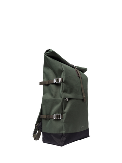 Sandqvist Icon 16" Laptop Rolltop Backpack, 26L, Black - view 2, Dark Green