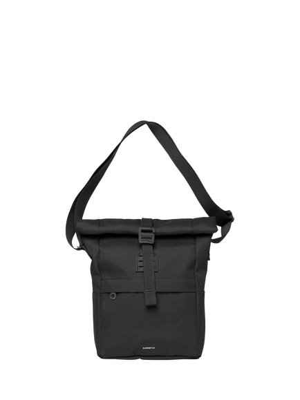 Sandqvist Icon Sacoche Rolltop Crossbody Bag, 5.5L, Black, Black