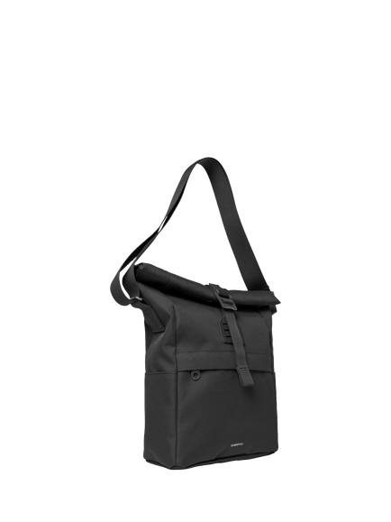 Sandqvist Icon Sacoche Rolltop Crossbody Bag, 5.5L, Black - view 2, Black