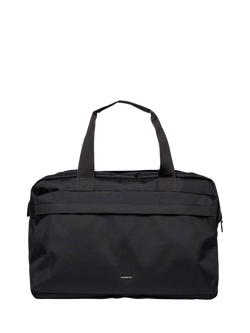 Sandqvist Go Weekender 16" Laptop Large Holdall Bag, 45L, Black, Black