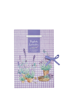Heathcote & Ivory English Lavender Drawer Liners, Pack of 5, Purple Multi Purple