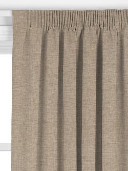 John Lewis Cotton Blend Made to Measure Curtains or Roman Blind, Pale Mole - view 2, Pale Mole