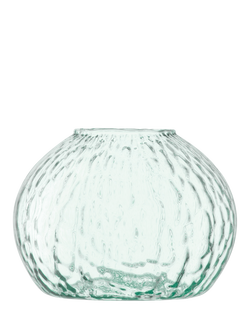 LSA International Canopy Seed Recycled Glass Vase, H11cm, Clear, Clear