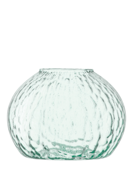 LSA International Canopy Seed Recycled Glass Vase, H11cm, Clear, Clear