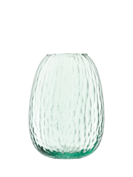LSA International Canopy Seed Recycled Glass Vase, H19cm, Clear, Clear