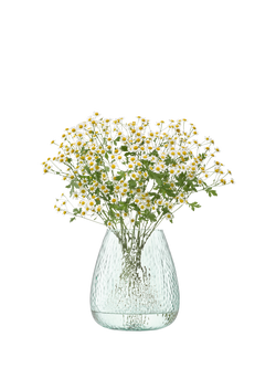 LSA International Canopy Seed Recycled Glass Vase, H25cm, Clear - view 2, Clear