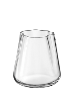 LSA International Lagoon Glass Vase/Lantern, H18.5cm, Clear, Clear