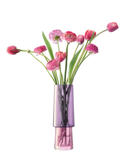 LSA International Gems Glass Vase, H26cm, Garnet - view 2, Garnet