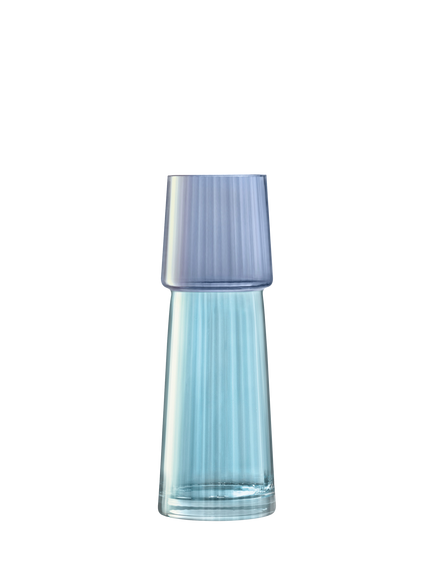 LSA International Gems Glass Vase, H32cm, Sapphire, Sapphire