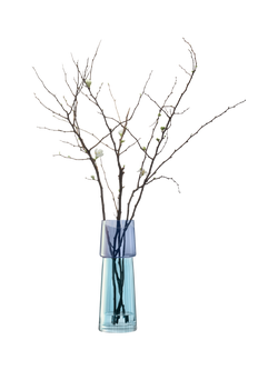 LSA International Gems Glass Vase, H32cm, Sapphire - view 2, Sapphire