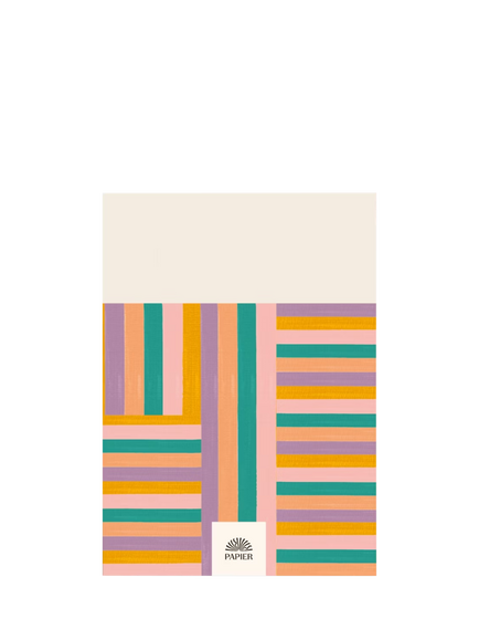Papier Happy Stripes Wellness Journal, Multi - view 2, Multi