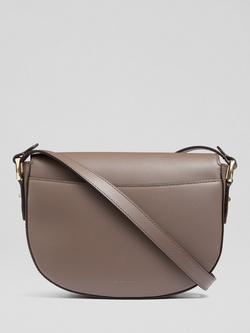 L.K.Bennett Jodie Leather Crossbody Bag, Black - view 2, Taupe