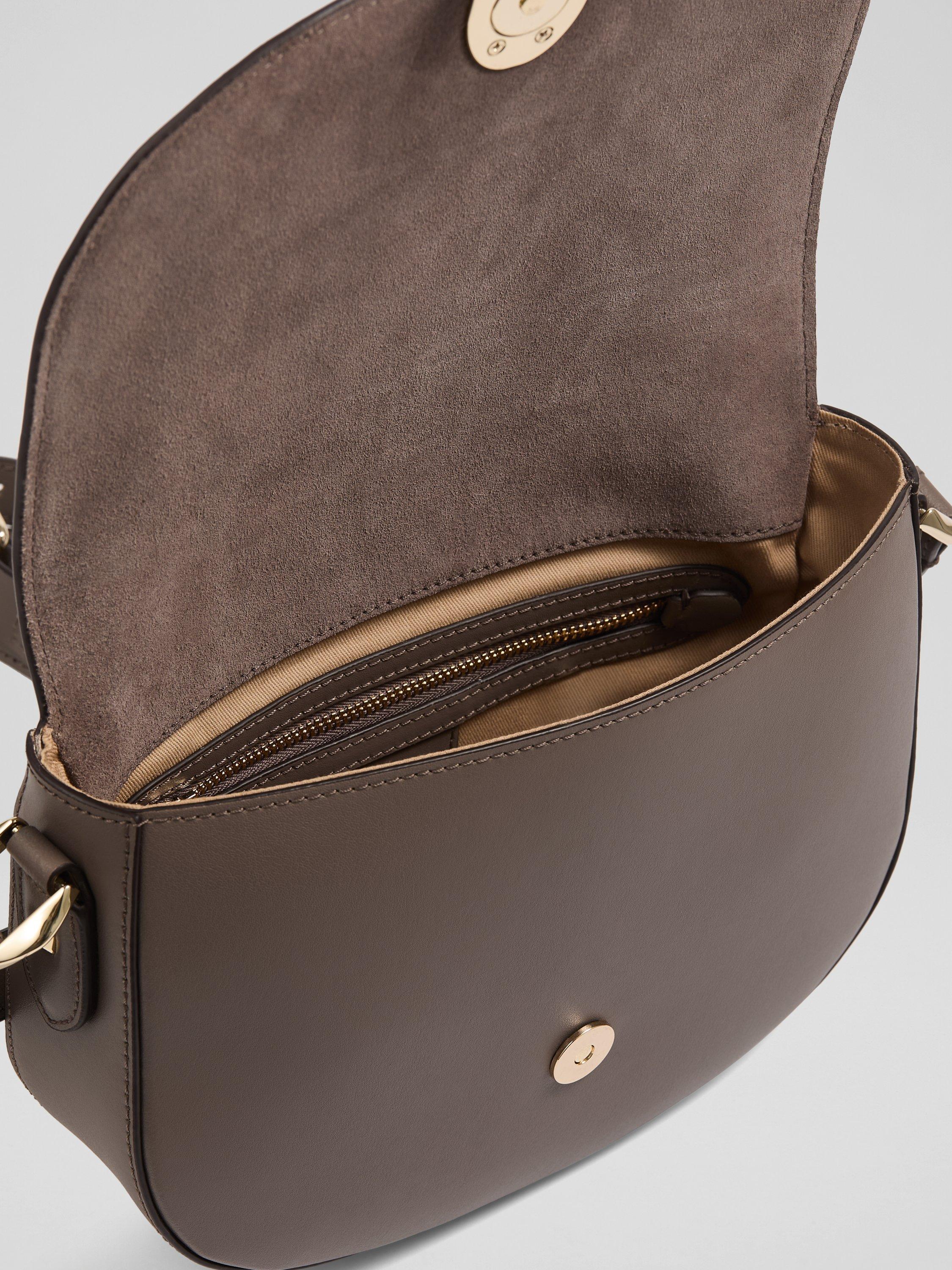Product image 3 of 3, which shows L.K.Bennett Jodie Leather Crossbody Bag, Taupe