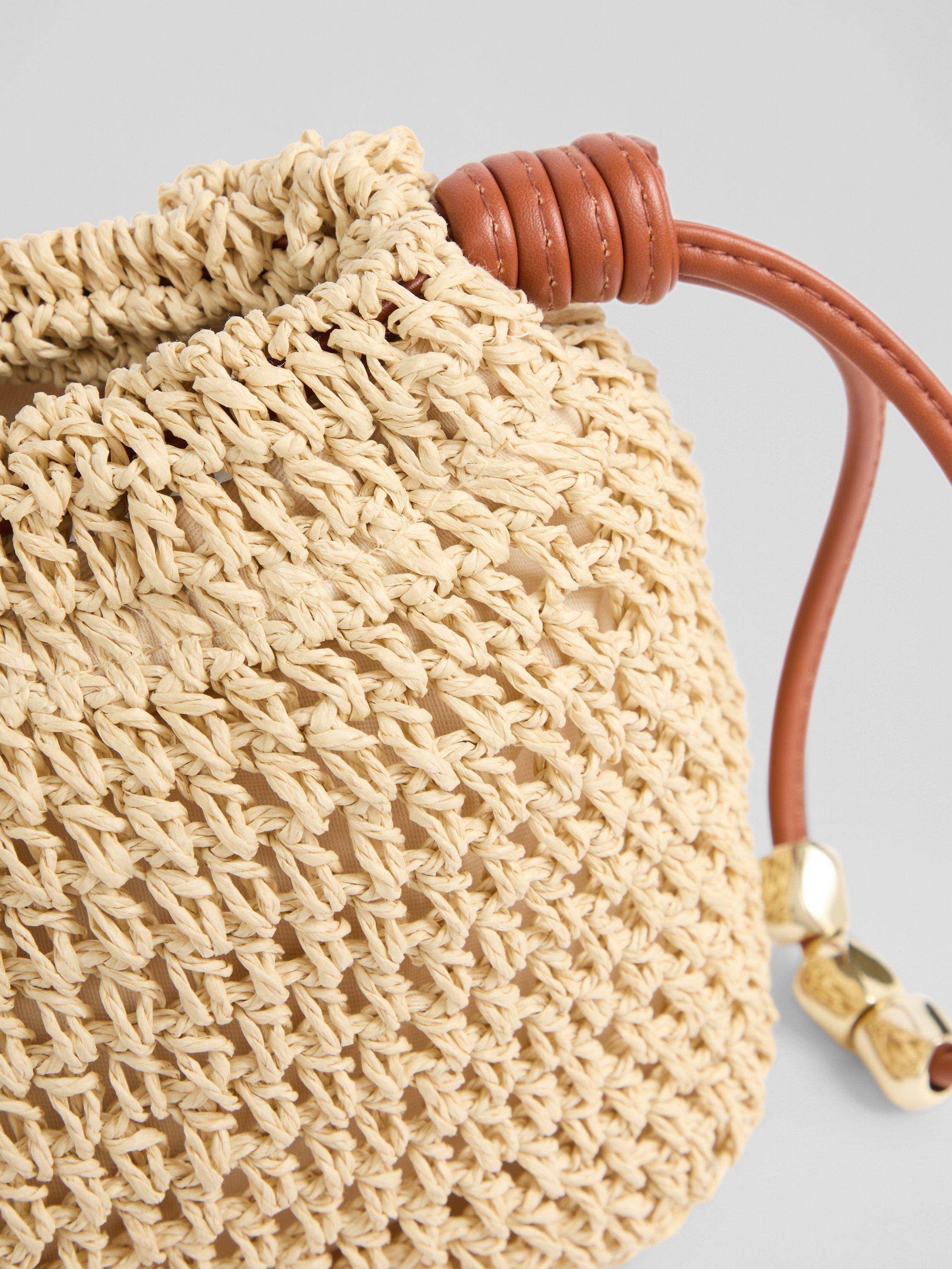 Product image 2 of 3, which shows L.K.Bennett Isita Paper Braided Clutch Bag, Natural