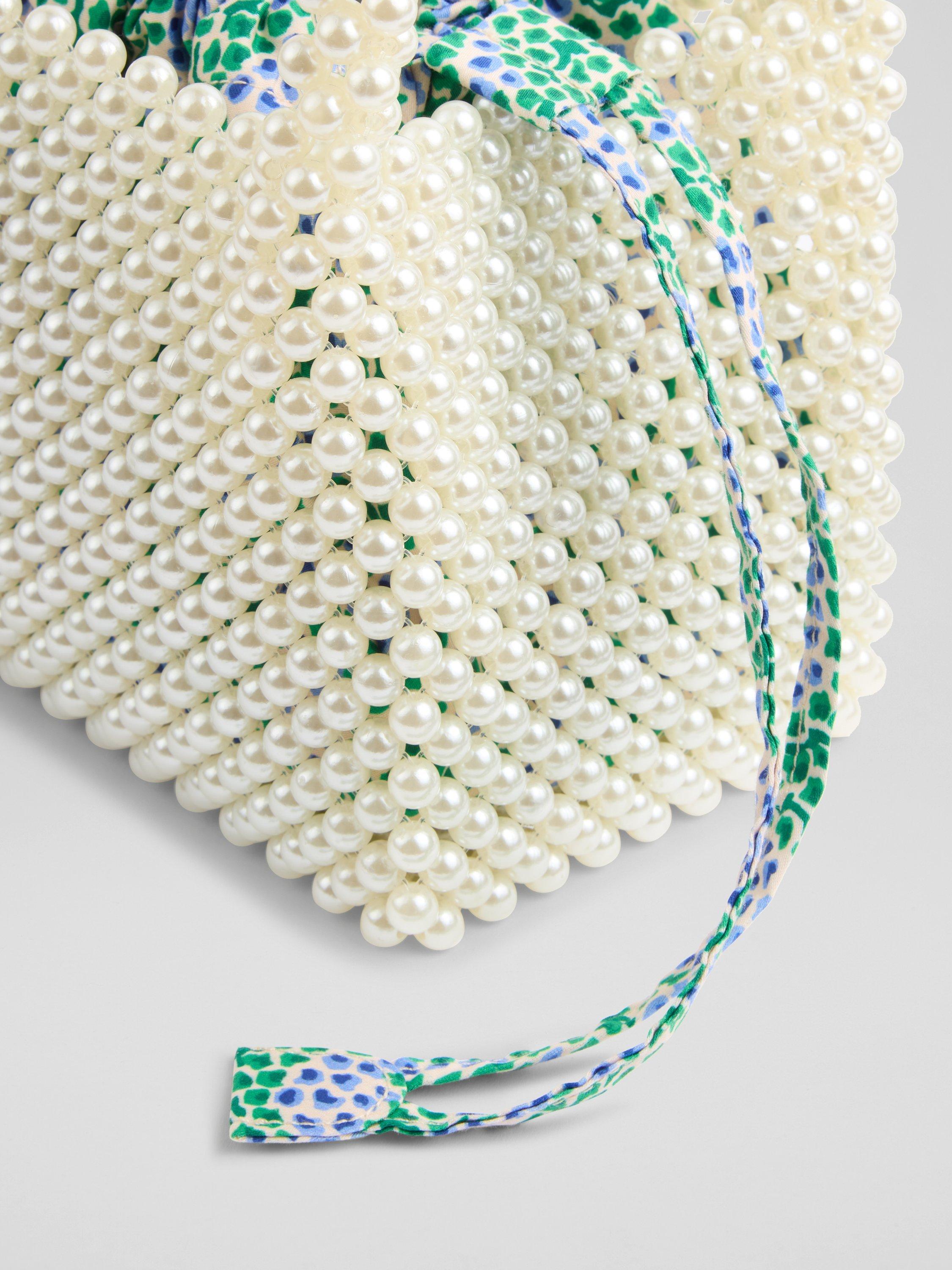 Product image 2 of 3, which shows L.K.Bennett Pearl Mini Tote Clutch Bag, White/Multi
