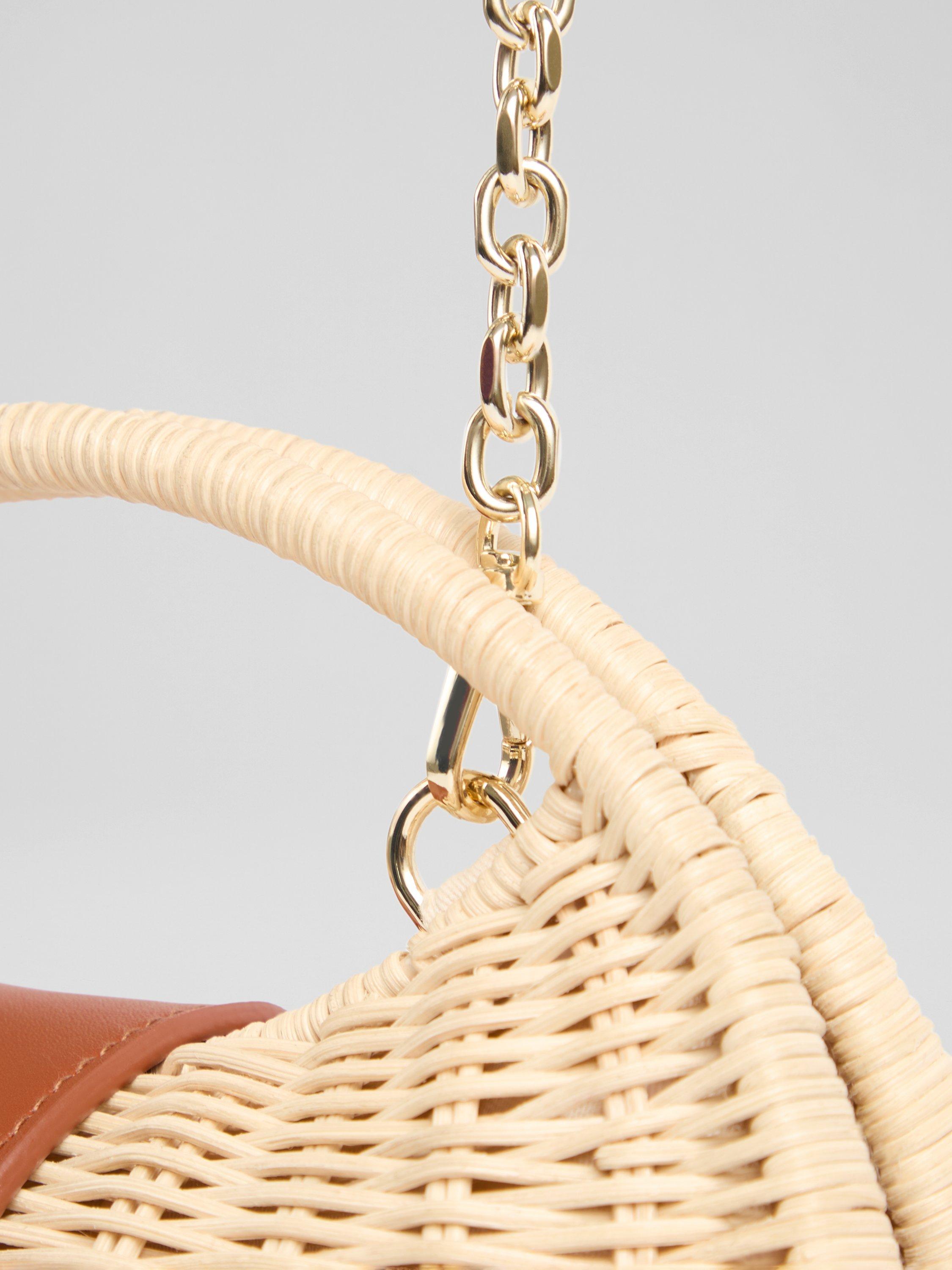 Product image 3 of 4, which shows L.K.Bennett Lulu Paper Clutch Bag, Natural/Brown