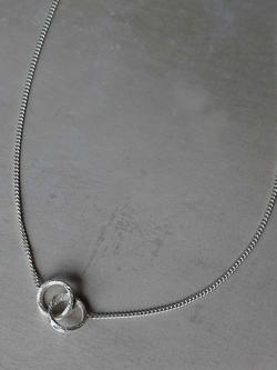 Tutti Coast Textured Interlocking Pendant Necklace, Silver - view 2, Silver