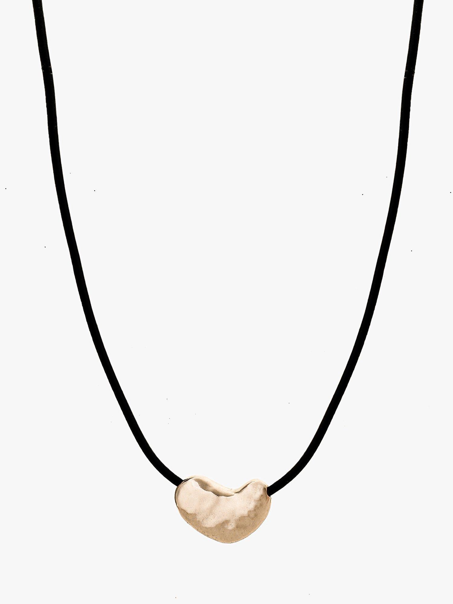 Product image 1 of 5, which shows Tutti & Co Soul Collection Pillow Heart Pendant Necklace, Gold