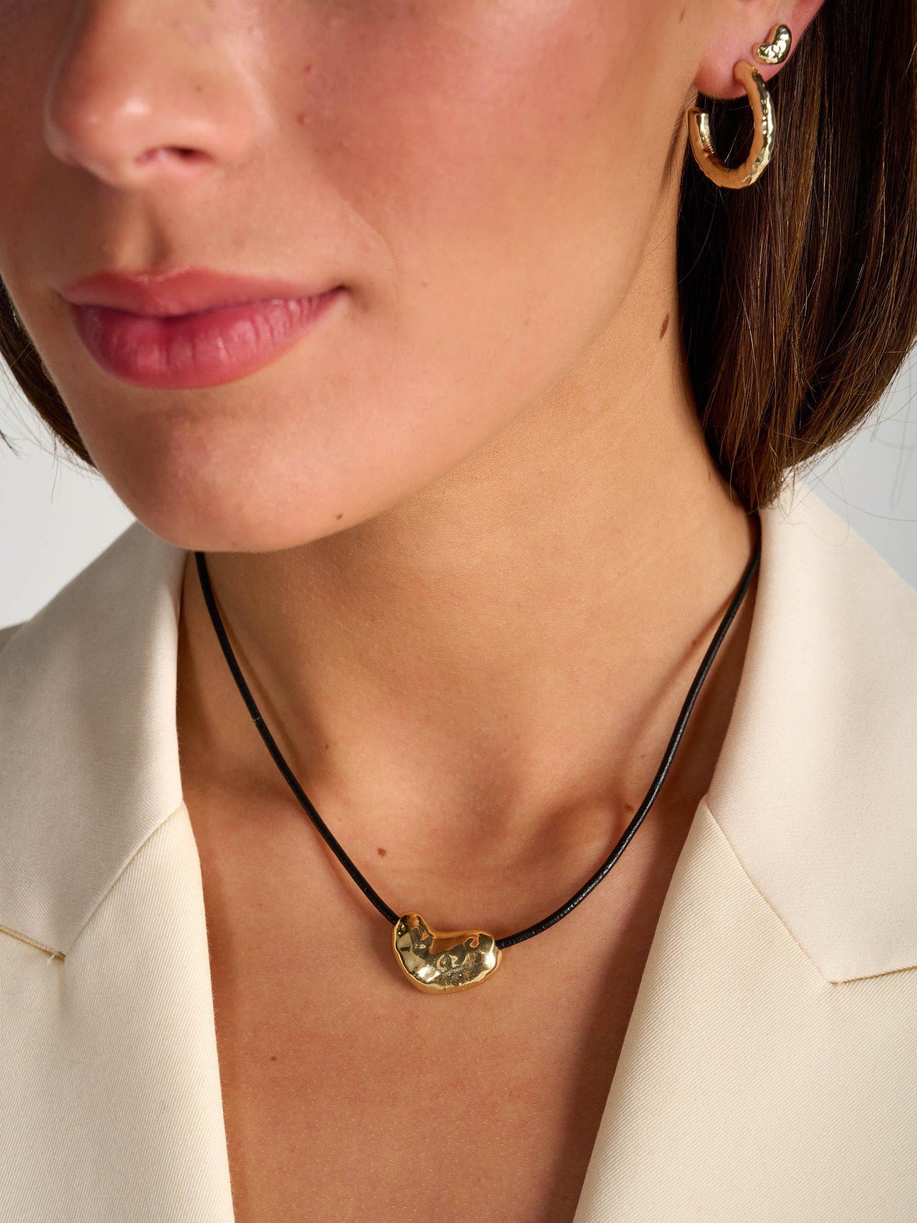 Product image 2 of 5, which shows Tutti & Co Soul Collection Pillow Heart Pendant Necklace, Gold