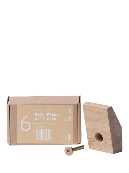 KAOS Klapp Wall Hook, Oak, Oak