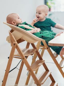 KAOS Klapp Highchair, Oak - view 2, Oak