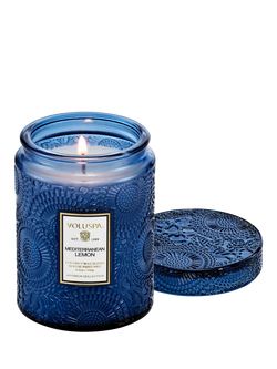 Voluspa Mediterranean Lemon Small Jar Scented Candle, 156g - view 2, 