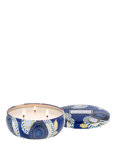 Voluspa Mediterranean Lemon Three Wick Tin Scented Candle, 500g